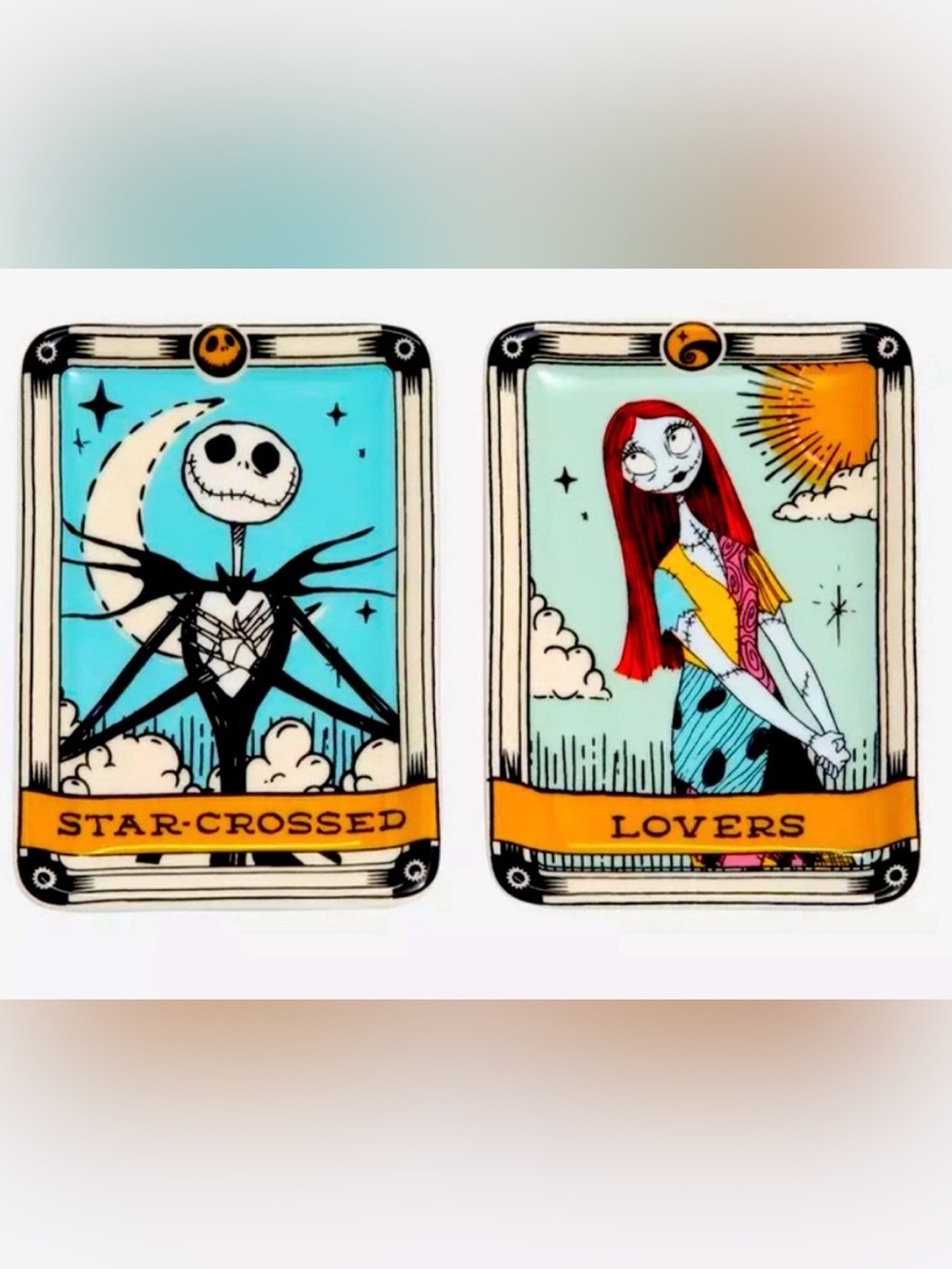 Disney The Nightmare Before Christmas Jack Skellington & Sally Tarot Trinket Set